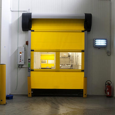 Yellow energy efficient high speed door